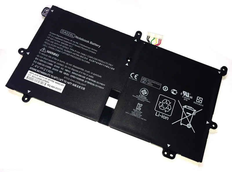 Аккумулятор для ноутбука DA02XL 664399-1C1 HSTNN-IB4C 7 4 В 21WH бесплатная доставка | Компьютеры