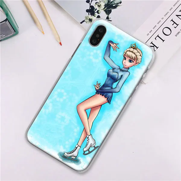 12 Чехол для телефона с фигурными коньками Go для Apple iPhone 7, 8 Plus, 6, 6s Plus, X, XS, XR, XS MAX, 5 5S, чехол для телефона - Цвет: 12