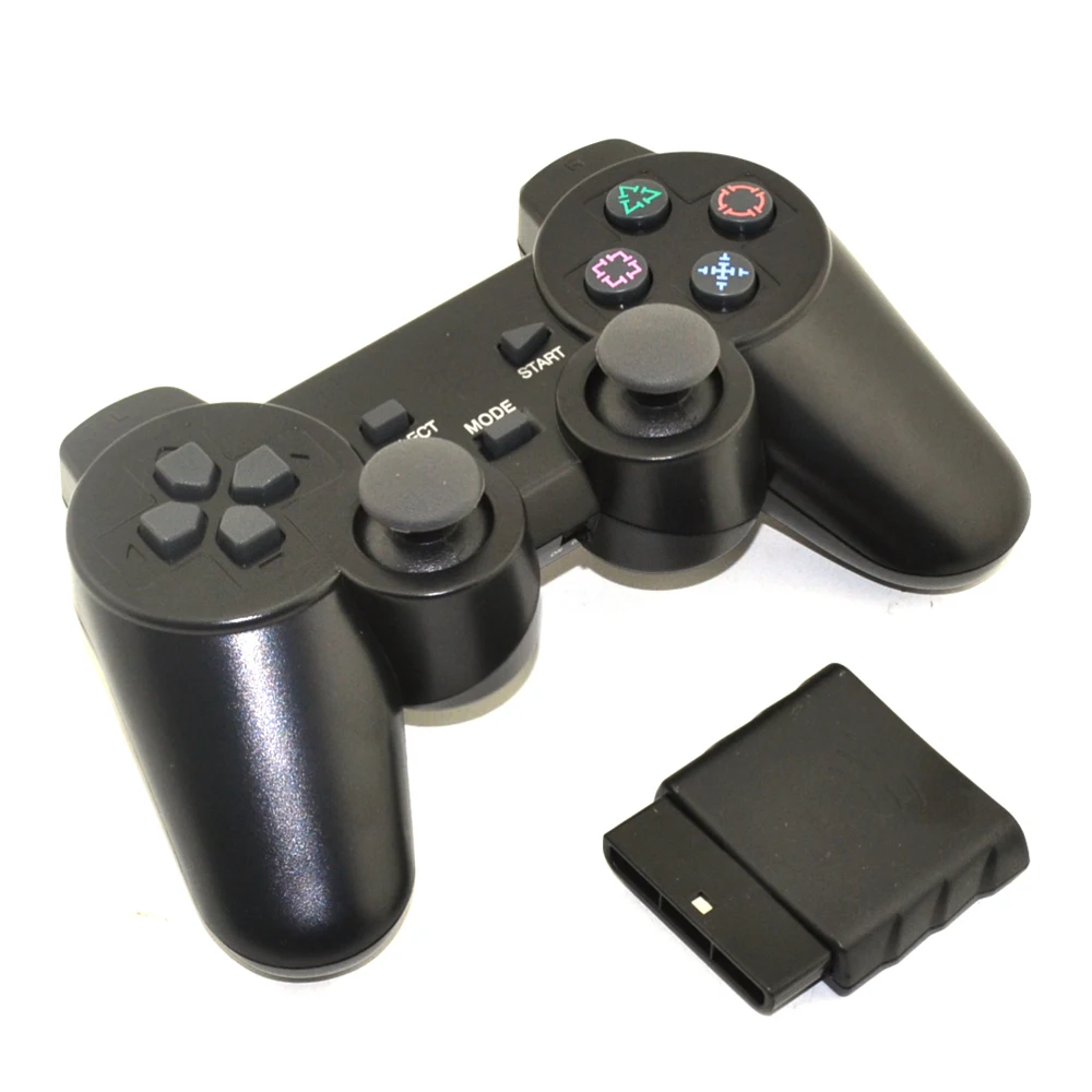 

10pcs a lot Black 2.4G Wireless gamepad controller with Receiver for PS2