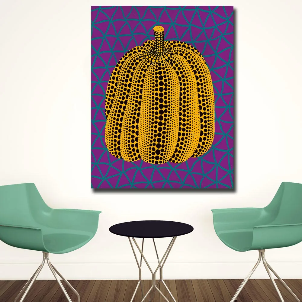 Картина маслом настенное искусство Yayoi Kusama полуночная тыква Домашняя