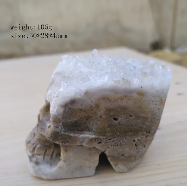 Натуральный кварцевый кристалл черепа для продажи камни и кристаллы украшение дома декоративный кристалл - Цвет: 10