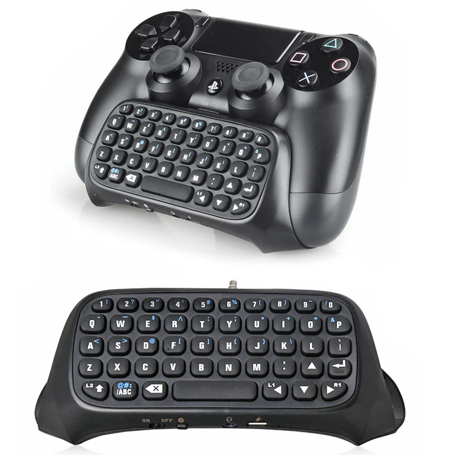 influenza Ban Banket Ps4 Slim/pro Mini Bluetooth Wireless Keyboard Joystick Chatpad For Sony Playstation  4 Slim/pro Controller - Gamepads - AliExpress