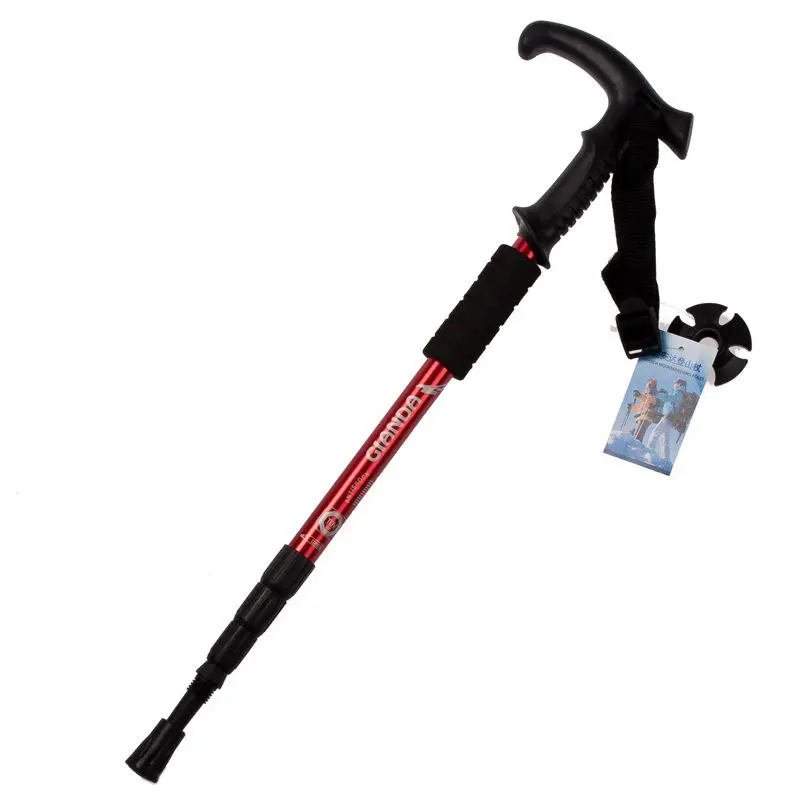 Nuevo estilo de aleación de aluminio de bastón ajustable Escursionismo Camminare Trekking rastro ultraligero Regolabili Nuevo estilo de aleación de aluminio de bastón ajustable Escursionismo Camminare Trekking rastro ultraligero Regolabili