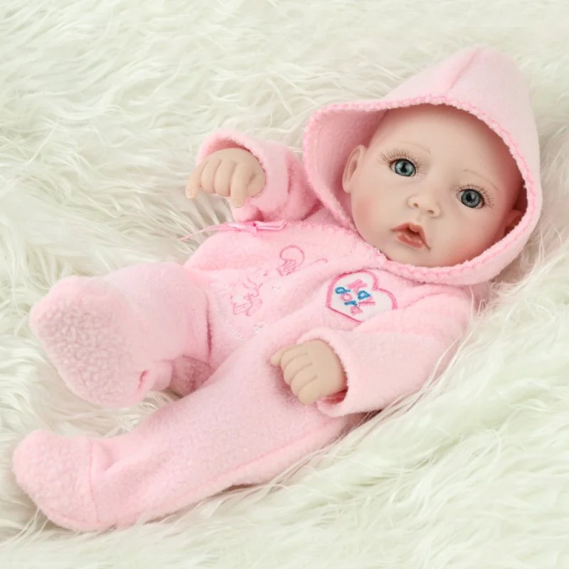 

26cm Full Silicone Reborns Babys Dolls Alive Lifelike Real Dolls Mini Realistic Bebe Girl Toys Birthday Gift