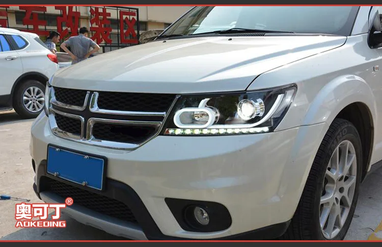 AKD автомобильный Стайлинг Для Dodge JCUV jource 2009- светодиодный фонарь Fiat Freemont светодиодный DRL Hid Angel Eye биксеноновые фары аксессуары