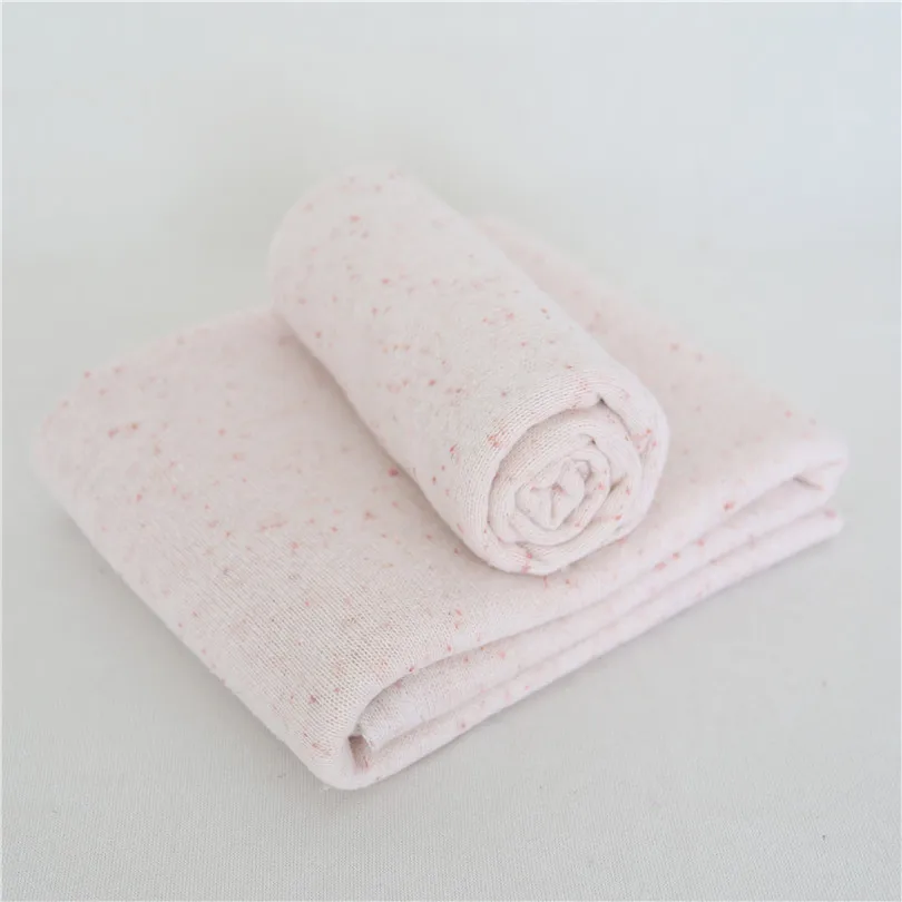 

Light Pink Dots Wrap Blanket Set Newborn Photography Props Baby Swaddle Blanket Layer Photo Props Basket Stuffed