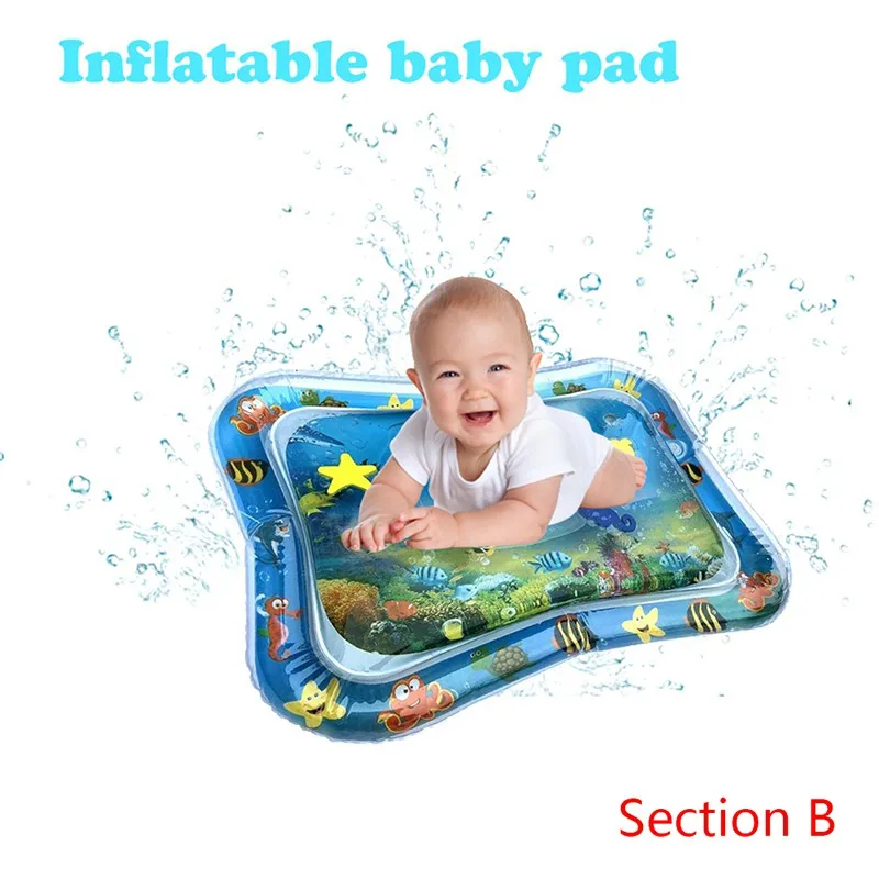 

Baby Kids Water Play Mat Toys Inflatable Thicken PVC Infant Fun Time Playmat Toddler Activity Play Center Water Mat For Babies