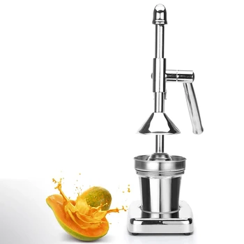 

Stainless Steel Manual Hand Press Juicer Squeezer Citrus Lemon Orange Pomegranate Fruit Juice Extractor Commercial or Househol
