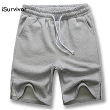 ISurvivor мужские летние цветные шорты длиной до колена, мужские повседневные модные тонкие облегающие шорты большого размера Hombre