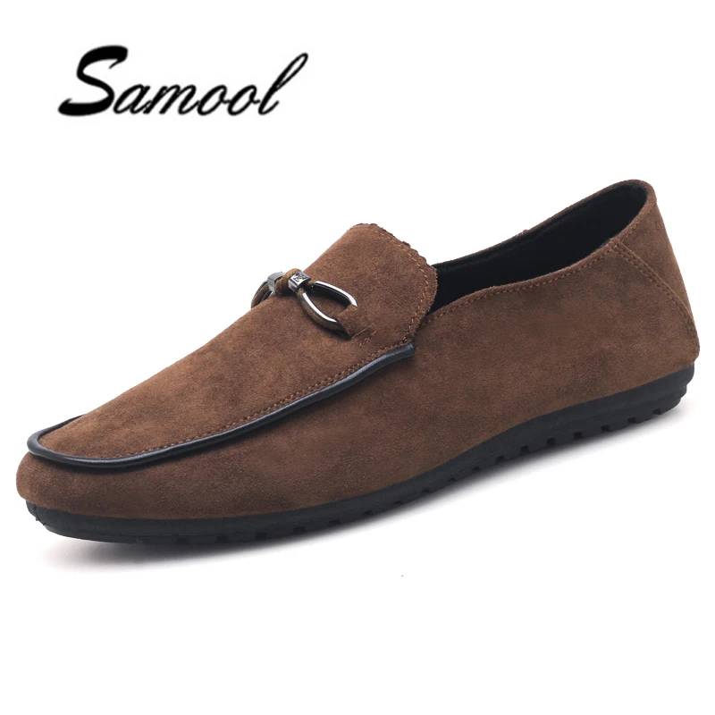 Summer Breathable Moccasins Men Loafers Business Shoes Male Flats Flock Metal Decoration Casual Boat Walking Driver Footwear XX4 | Обувь