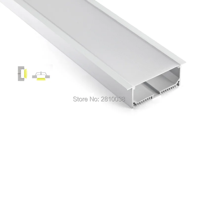 

10 X 1M Sets/Lot T style Anodized LED aluminium profiel and Extruded led strip aluminium profiel for ceiling or wall lights