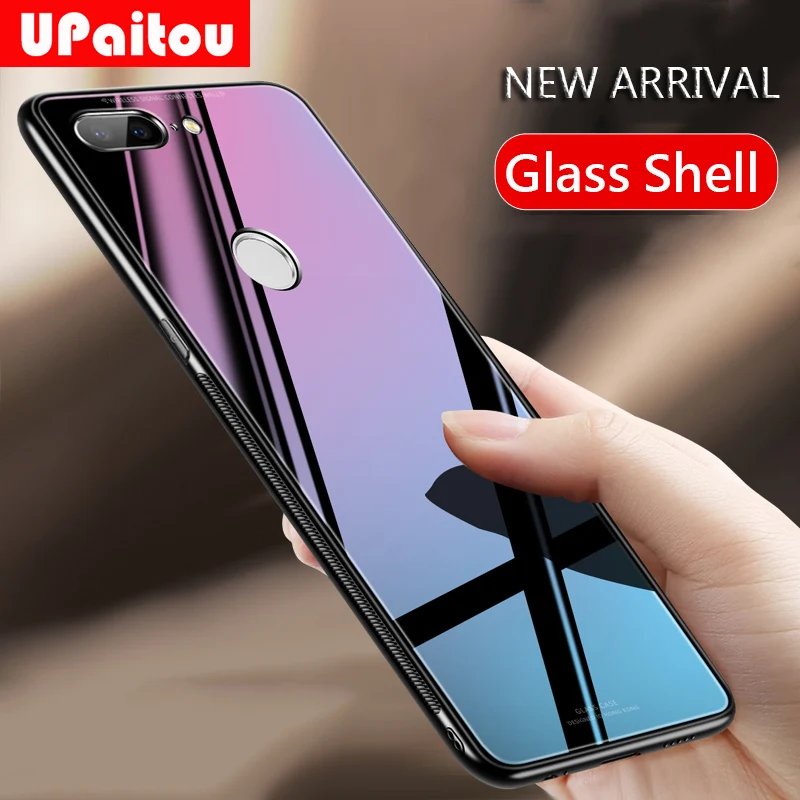 

UPaitou Tempered Glass Case for OnePlus 7 Pro 6 6T 5T Soft TPU Edge Anti High Hardness Glass Cover Case for One Plus 7 Pro Case