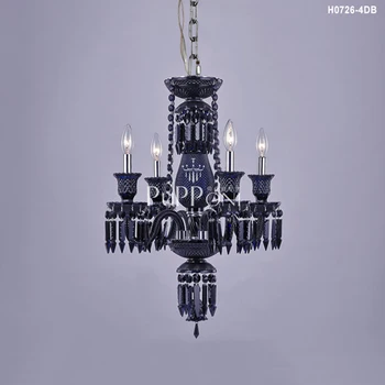 

Dark Blue Crystal Chandeliers Lighting Fixtures French Style Crystal Lustre