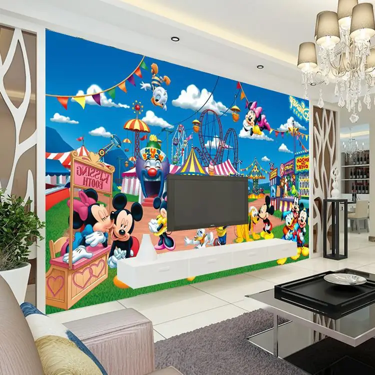 Kids Room Wall Murals Mural Bedroom Whole Wall Murals For Baby Kids Room Photo Mural Mickey Mouse Duck