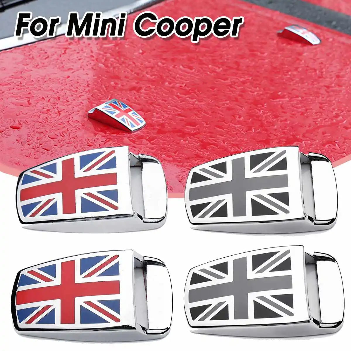 

2pcs Windshield Wiper Water Spray Nozzle Cover Caps Trim Cover Sticker For Mini Cooper S One R55 R56 R60 R61 F54 F55 F56