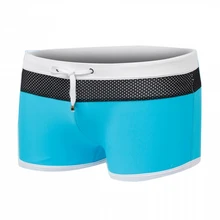 Сексуальные мужские плавки Плавки одежда для плавания пляжные шорты для купания трусы боксеры нижнее белье(синий XL