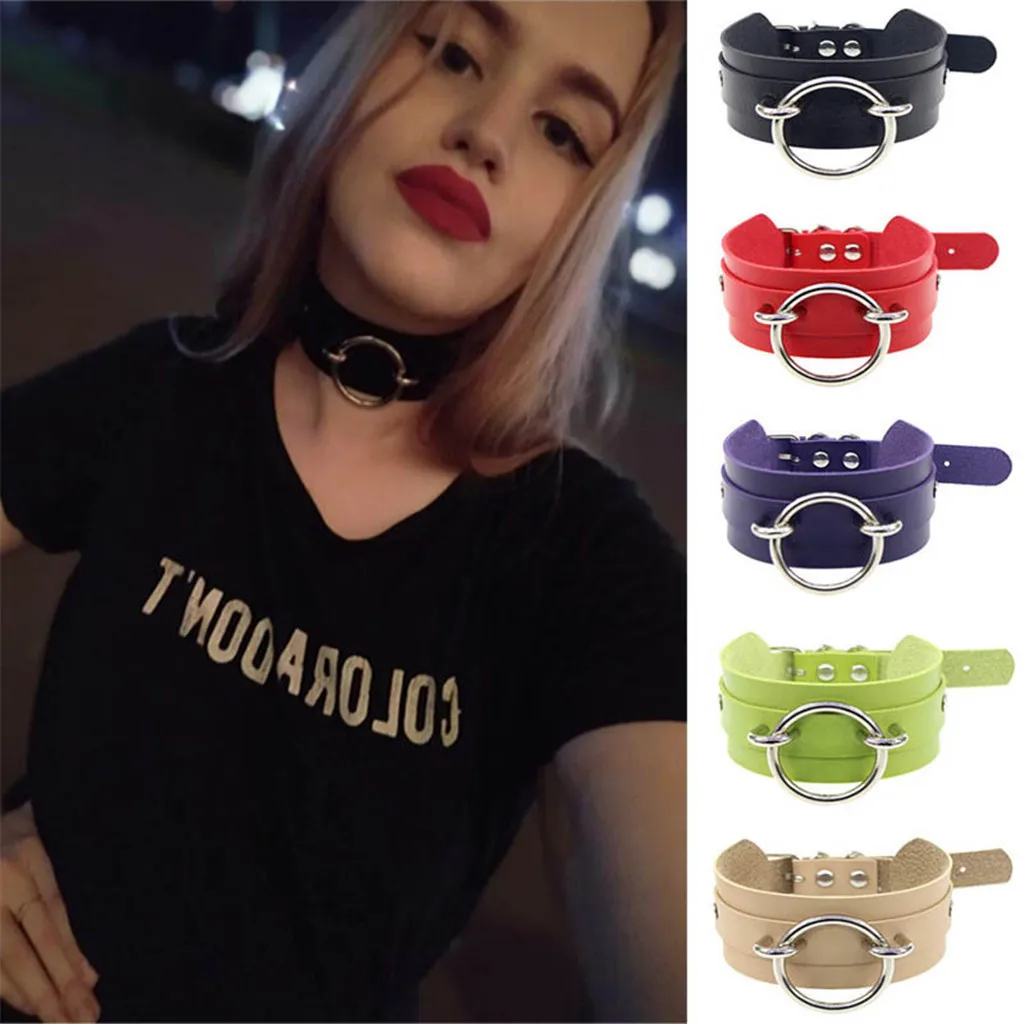 

Simple Vintage Letter Shape Choker Necklace Korean Style Hollow Black Rope Velvet Collar Leather Collier Femme Chocker Jewelry