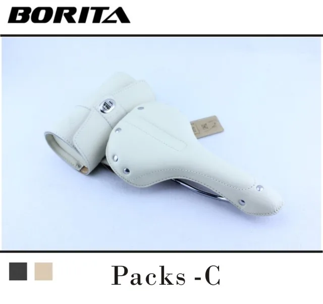 Borita bs119 Vintage leather font b bicycle b font font b saddle b font leather font