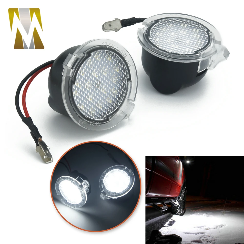 For Ford Edge Mondeo Explorer Taurus F-150 Pick Up F150 Heritago S-max LED Under Side Mirror Light Rearview Mirror Puddle Lamp (1)