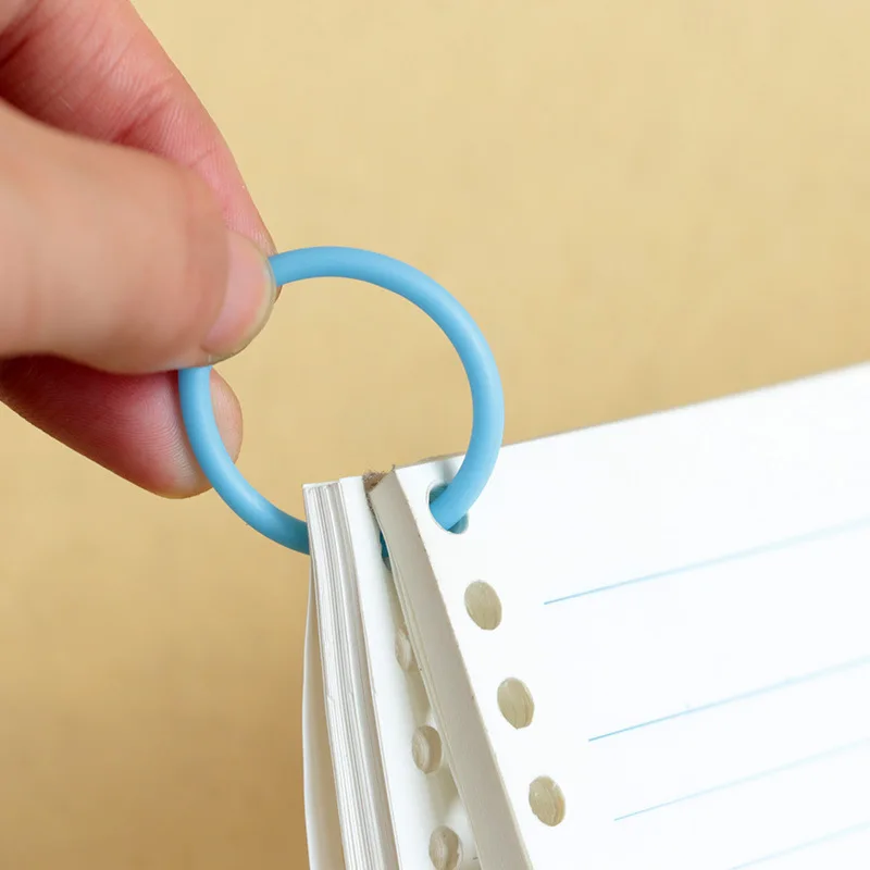 Colorful Plastic Circle Ring Multi-Function Creative Loose-Leaf Binder Ring For DIY Album Book Binder Hoops Office Binding Rings