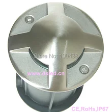 Сертификат Европейского соответствия, сертификат независимого Испытательного и сертификационного IP67, хорошее качество, 3 Вт светодиодная лампочка для подножки, Подземный светодиодный свет, нержавеющая сталь, 4-сторонняя лампа свет, 110V-220VAC, DS-11S-16-4 3X1 Вт