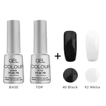 KADS 4pcs/set Top coat Nail Gel Polish Fashion UV Gel Polish Varnish 7ML Soak Off Long-Lasting Nail Art Gel for nail makeup