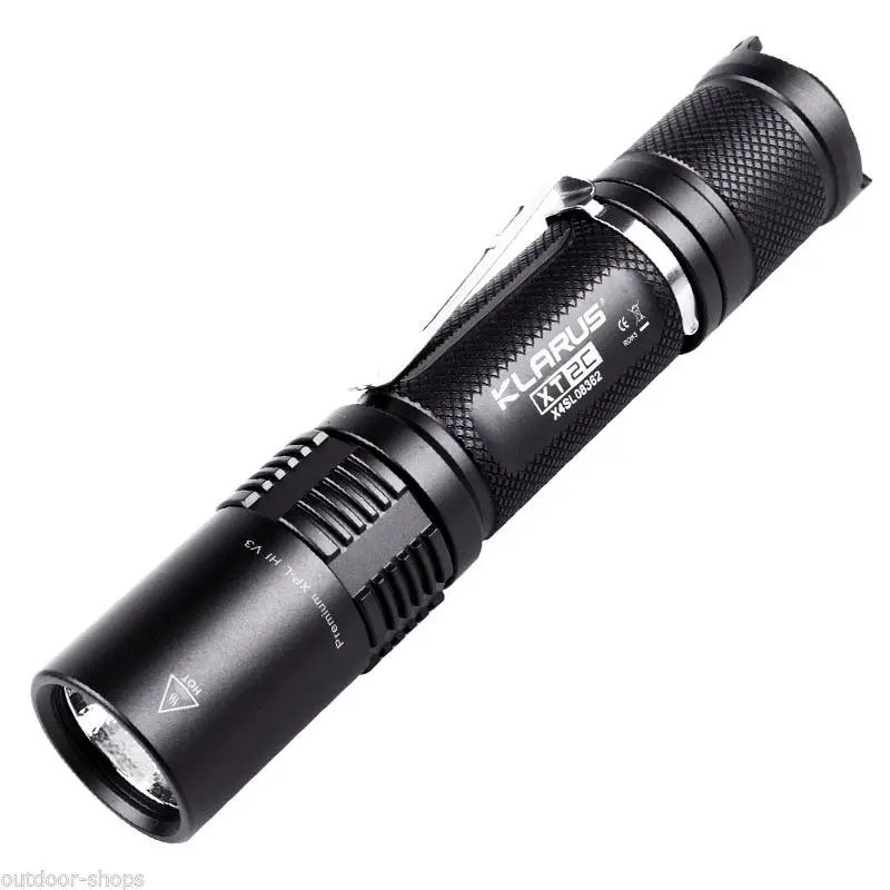 New KLARUS Flashlight XT2C 1100 Lumens Dual Button Tail Switch LED