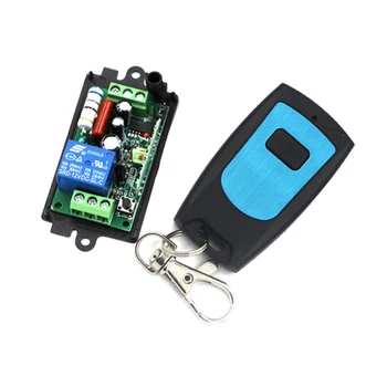

AC220V 1CH 10A Remote Control Light Switch Relay Output Radio Receiver Module and Waterproof Transmitter SKU:5011
