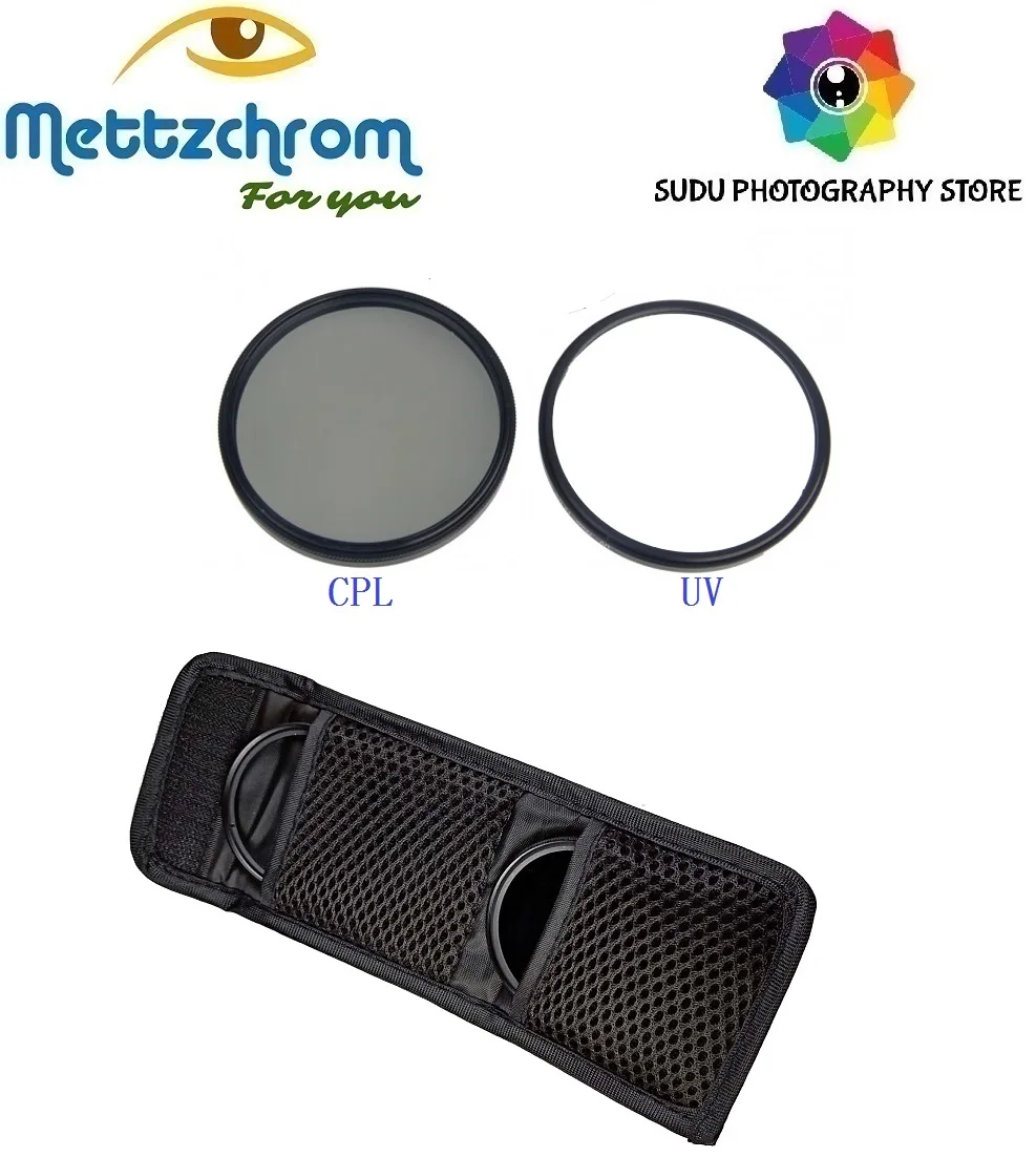 Per Canon 50 Millimetri 1.8 Stm Lens Uv Cpl Filter Kit Con Il Sacchetto 49 Millimetri Uv Cpl Kit Filtro Mettzchrom