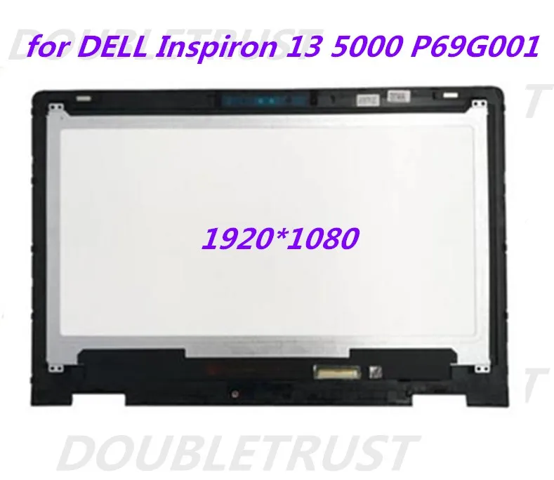 

13.3'' LCD Display Panel Touch Glass Digitizer Screen Assembly Bezel For DELL Inspiron 13 5000 P69G P69G001 Full HD B133HAB01.0