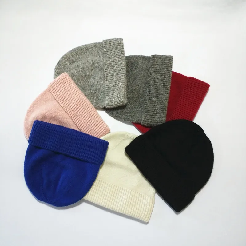 Beanie Women Men Wool Winter Warm Hat Knit Cap Headwear Casual Hiking Outdoor Ski Accessory (7)