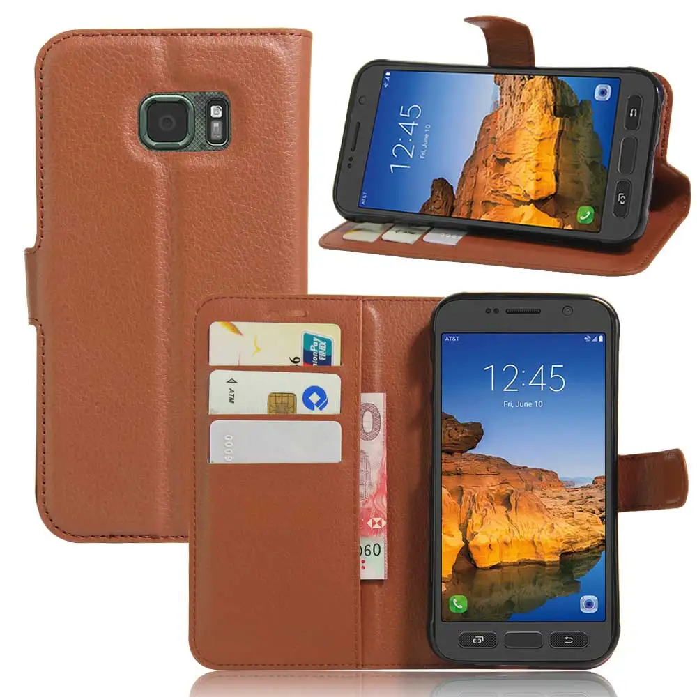 Fashion Phone Capas Case For Samsung Galaxy S7 Active G891 5.1 Inch With Stand Flip Cover Wallet PU Leather |