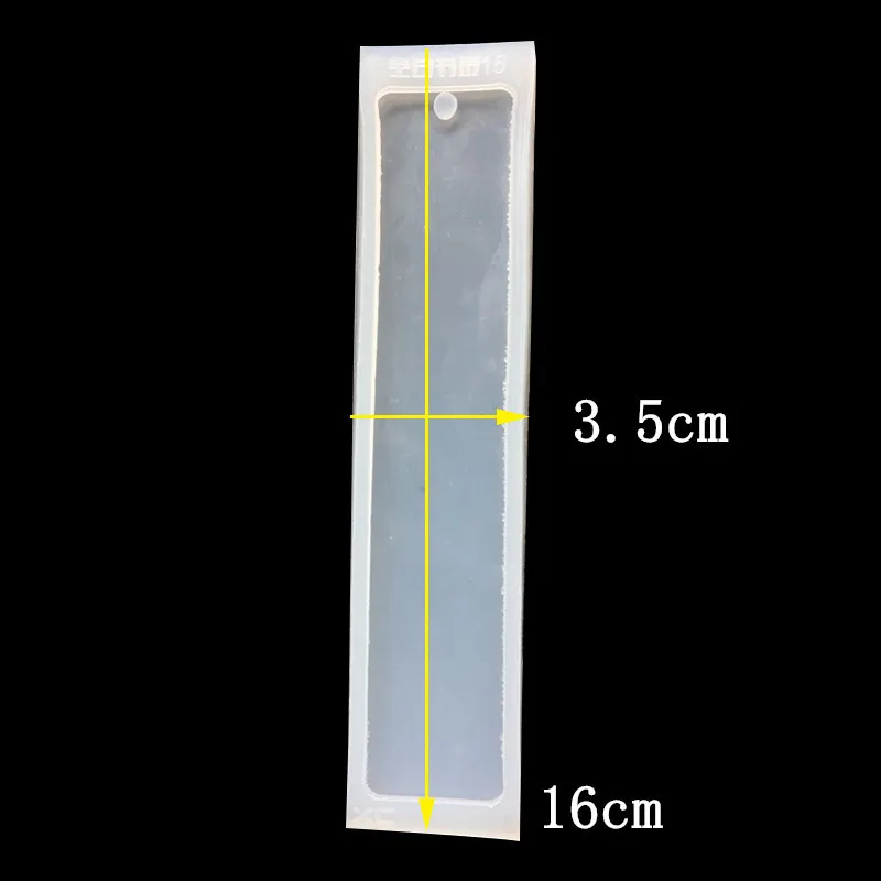 2 шт./компл. прямоугольная Силиконовая Форма Плесень эпоксидной смолы для изготовления ювелирных изделий, закладка для книги для рукоделия