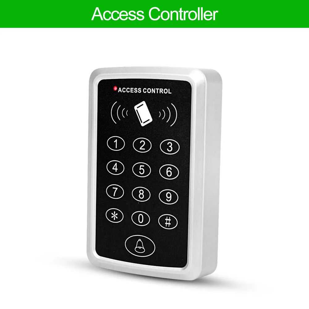 Keypad ONLY Водонепроницаемая RFID Клавиатура контроля доступа на открытом воздухе непромокаемая крышка 125 кГц EM кард-ридер 10 шт. брелоки для система контроля допуска к двери - Цвет: Keypad ONLY