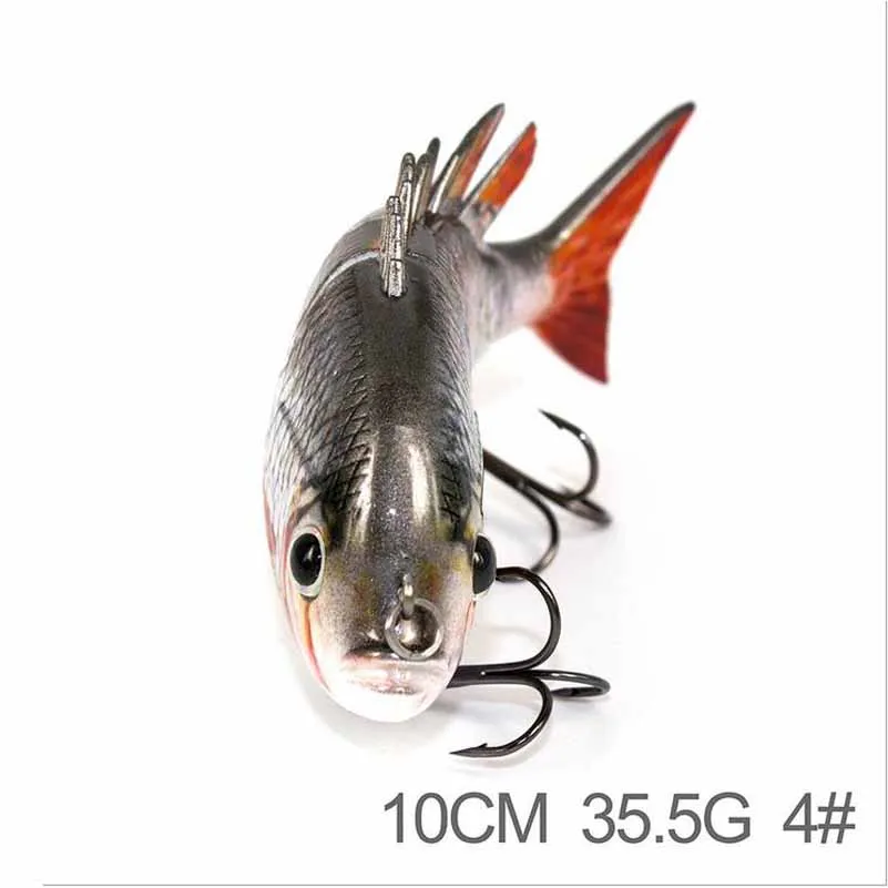 2018 горячая Распродажа рыболовные приманки Swimbait снасти 10 см 35 5 г Multi Составник 6