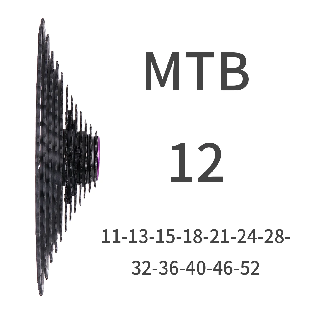 ZTTO MTB 12 Скоростей 11-52T SLR2 кассета черная широкоугольная Ультралегкая CNC 12v фриколесо горный велосипед запчасти для HG ступицы тела