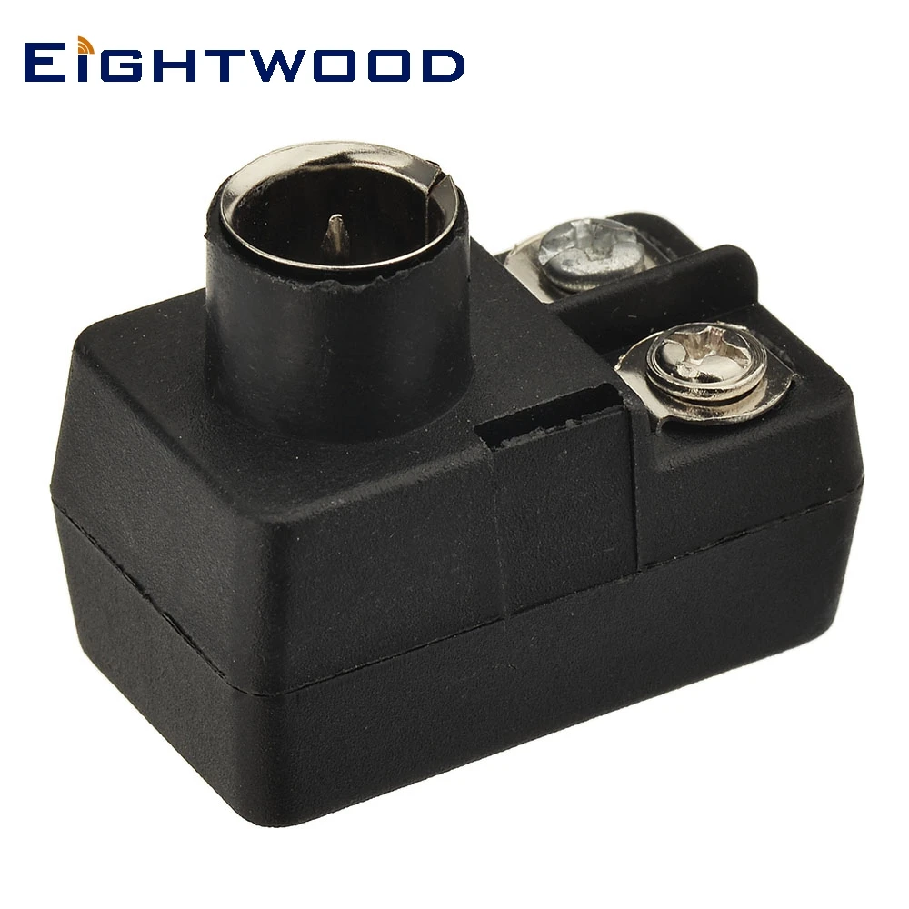 

Eightwood 2PCS 300 Ohm to 75 Ohm UHF VHF FM Matching Transformer Adapter with F male Coaxial Connector for Antenna Cable Wire