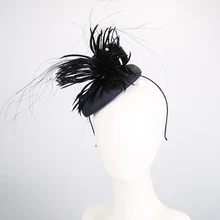 Женские шляпы Fedora королевская темно-синяя женская шляпа для свадеб пиллбокс Вуалетка льняная винтажная Коктейльная чайная вечерние шляпы Дерби