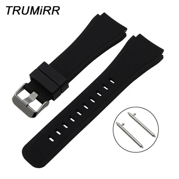 

Quick Release Silicone Rubber Watchband for Fossil Q Founder Wander Crewmaster Grant Marshal Explorist Watch Band Wrist Strap