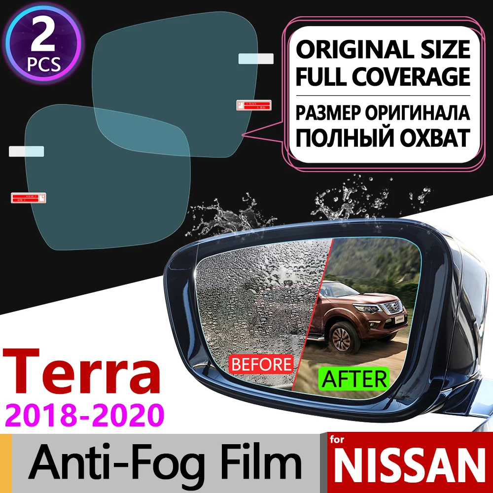 

for Nissan Terra 2018 2019 2020 Full Cover Anti Fog Film Rearview Mirror Anti-Fog Rain Films Clear Car Accessories Stickers