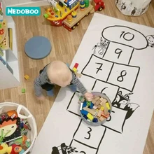 Medoboo Baby Play Games Mat Pad Infant Baby Crawling Rugs Floor Carpet Printed Track Road Digital Kids Round Crawling Carpet 25 crawling the website deeply deep page crawling