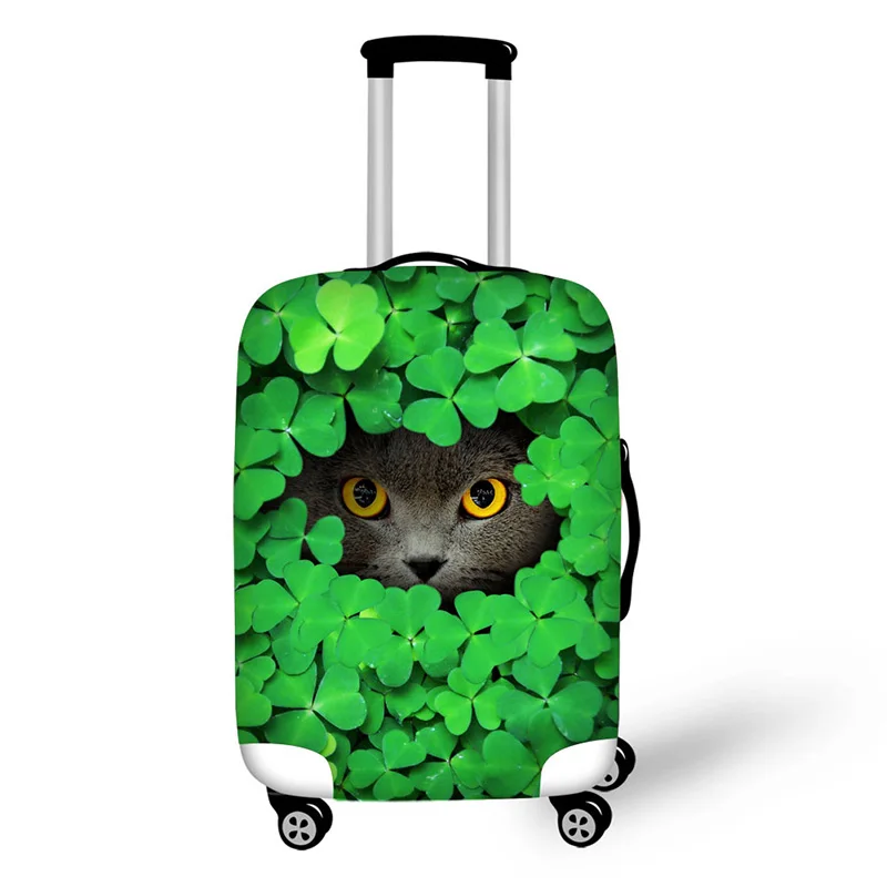 Green leaf animal design travel accessories suitcase protective covers 18-32 inch elastic luggage dust cover case stretchable Green leaf animal design travel accessories suitcase protective covers 18-32 inch elastic luggage dust cover case stretchable