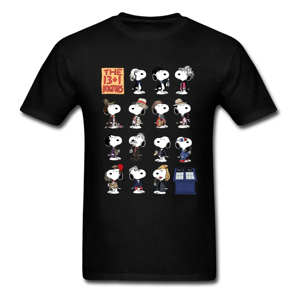 

Doctor Who Peanuts Comic T Shirts Corgi Terrier Dog Dr Who Tshirt Tardis Back To the Space Ship Dalek Funny T Shirt 3D Men