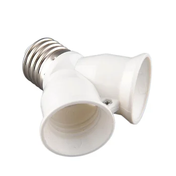 

E27 Splitter Splite 1 to 2 E27 Dual E27 Base Socket Sockets LED Y Shape Light Adapter Hotel Shop New