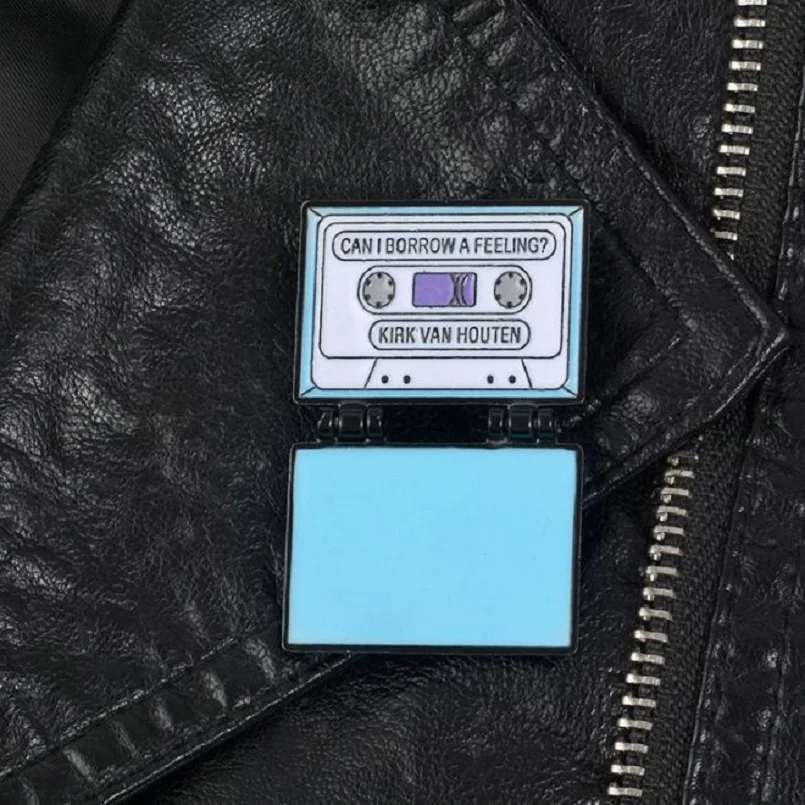 高档 胸针饰品珐琅卡通合金Kirk的磁带辛普森胸针徽章5