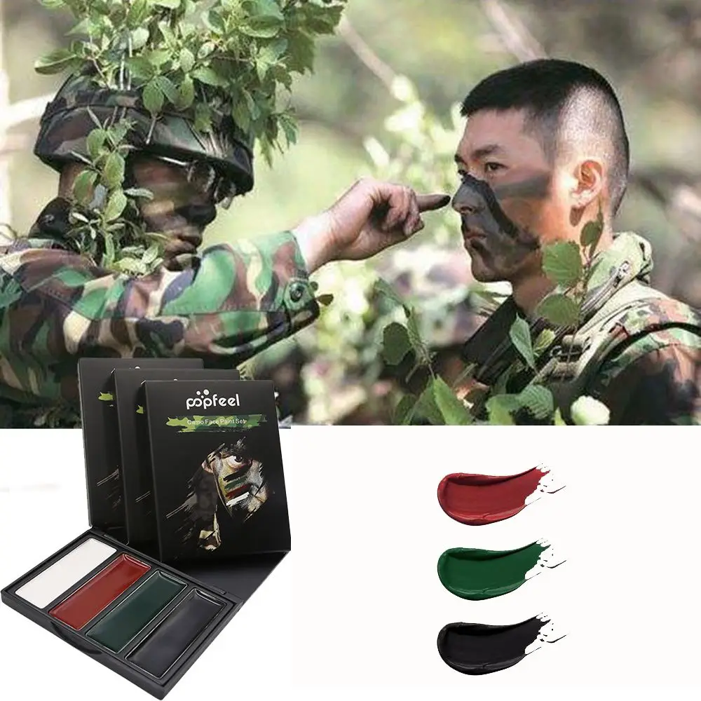 Popfeel Acik Kamuflaj Yagi Yuz Boyasi Ordu Fan Askeri Cs Kamuflaj Yag Acik Rouge Drama Yag Vucut Boya Makyaj Araci Body Paint Aliexpress