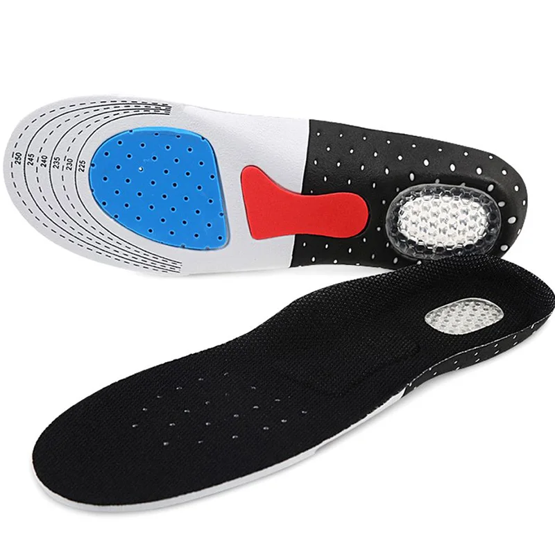 Gel Orthotic Sport Running Insoles Insert Shoes Gel Padded Arch Support Cushion