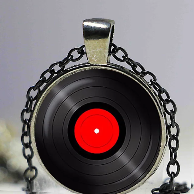 Buy Vinyl Record pendant. Gramophone record necklace. Vinyl records albums