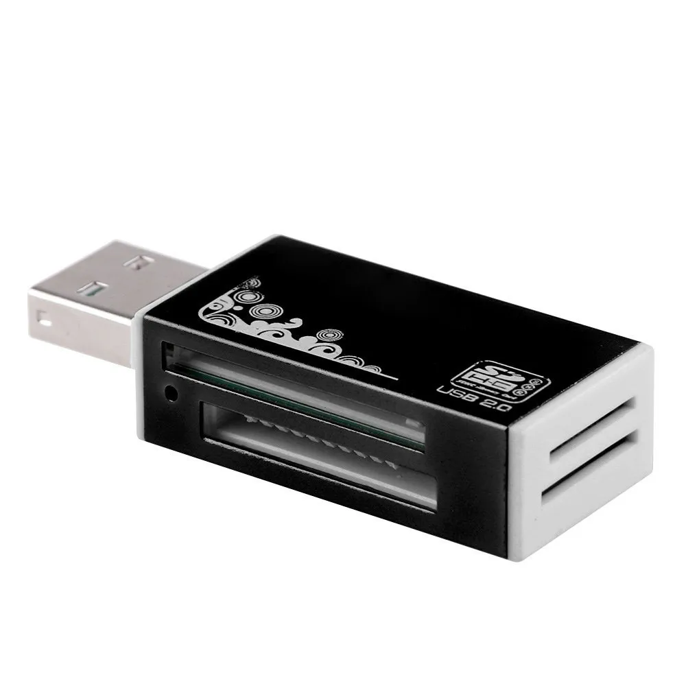 Все в 1 металлический корпус USB 2,0 кард-ридер для Micro SD TF MS Duo M2 SD SDHC MMC кард-ридер адаптер Цвет опционально