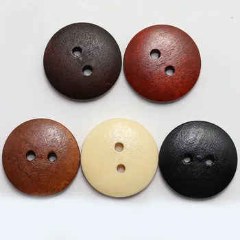 

100pcs Meetee 10-20mm Natural Wooden Buttons 2 Holes Round Button Sewing Scrapbooking DIY Buttons Sewing Accessories C1-8